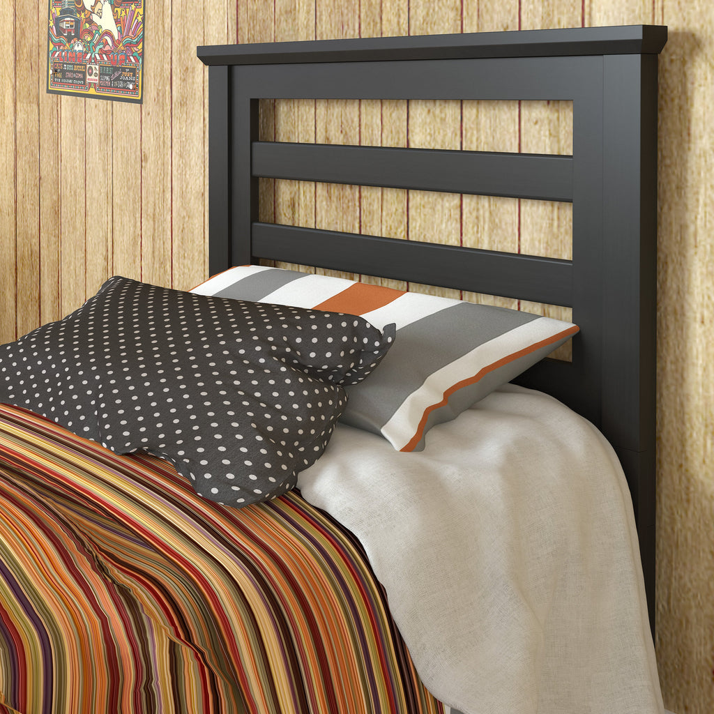 Donco Black Brown Headboard Sleeping Giant