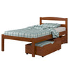 Donco Econo Bed in Light Espresso-Donco-Sleeping Giant