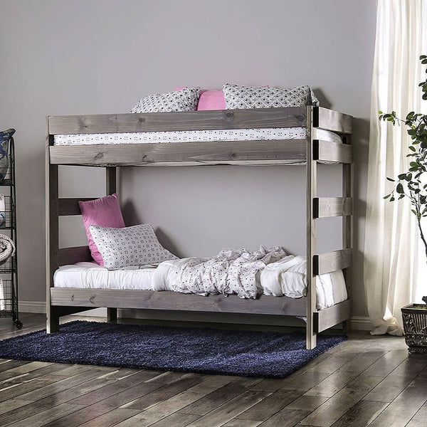 Furniture of America Arlette Twin/Twin Bunk Bed-Furniture of America-Sleeping Giant