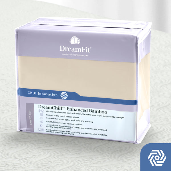 DreamFit 5° Ecru Bamboo Sheet Set-Hometex-Sleeping Giant