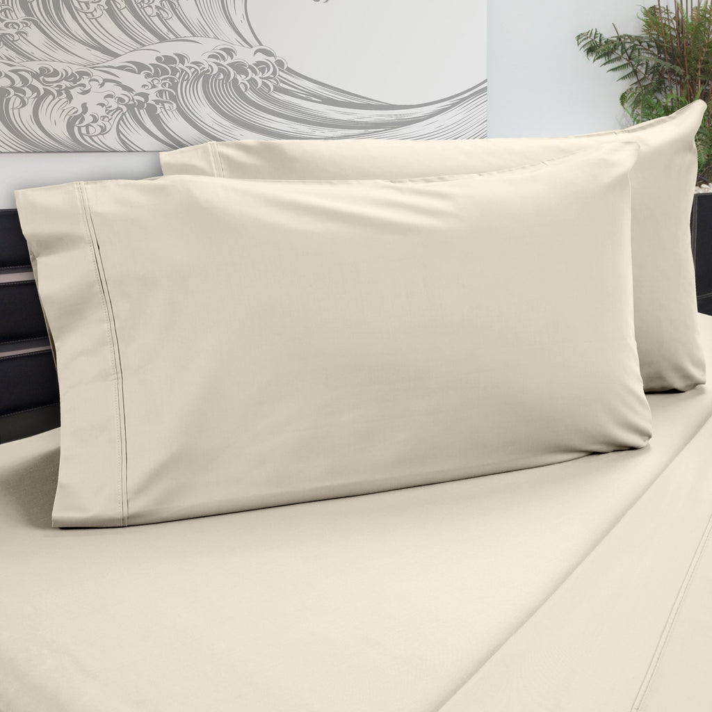 DreamFit 5° Ecru Bamboo Pillowcase-Hometex-Sleeping Giant