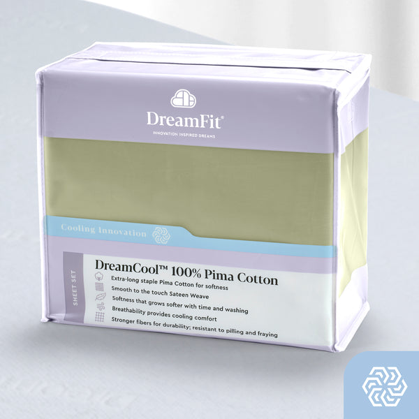 DreamFit 3° Celadon 100% Pima Cotton Sheet Set-Hometex-Sleeping Giant