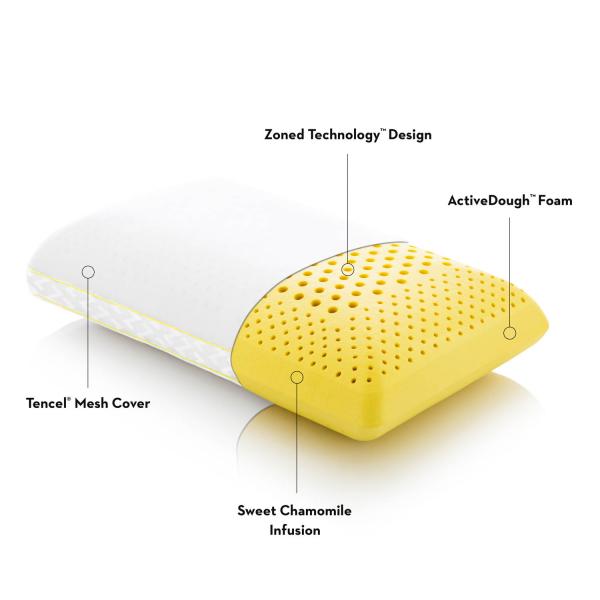 Malouf Zoned ActiveDough® + Chamomile Pillow-Malouf-Sleeping Giant