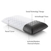 Malouf Zoned ActiveDough® + Bamboo Charcoal Pillow-Malouf-Sleeping Giant