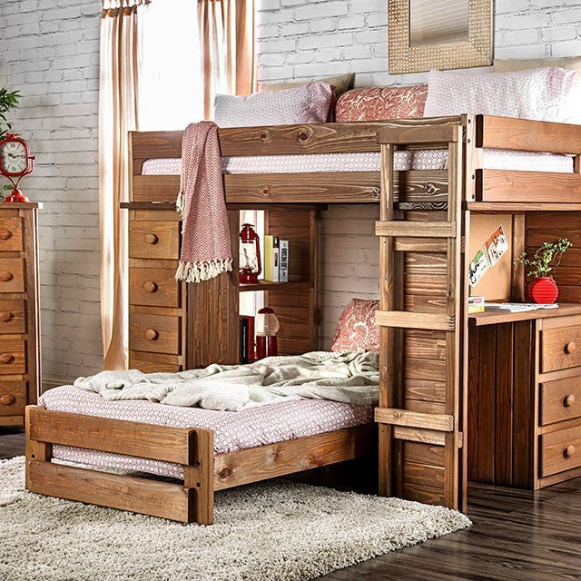 Furniture of America Beckford Bunk Bed-Furniture of America-Sleeping Giant