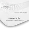 Malouf Brushed Microfiber White Sheet Set-Malouf-Sleeping Giant